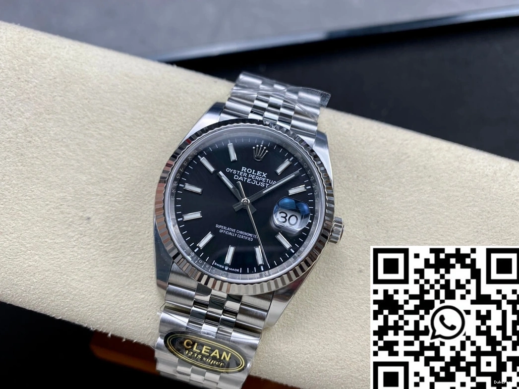 Black Dial Factory Datejust Clean M126234-0015 Rolex 36MM 0516
